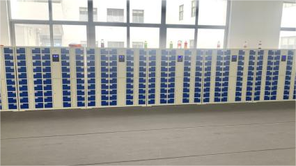 嘉易特為博眾精工提供智能員工刷卡手機柜